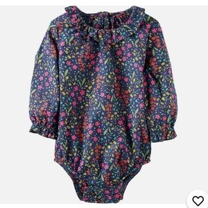 Oshkosh Floral Long Sleeve Baby Bodysuit